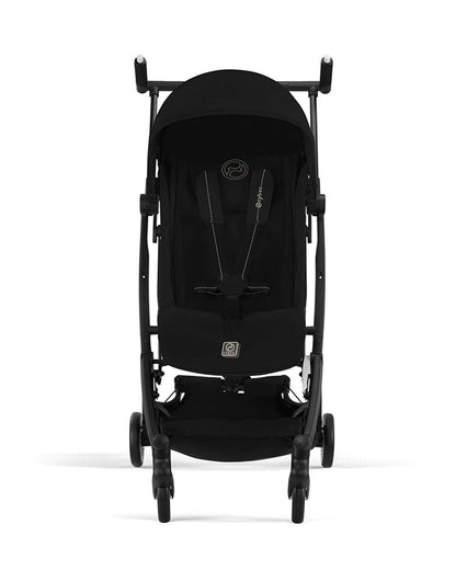 Cybex Libelle Cabin Friendly Stroller-Near Flat Reclining Seat-Car Seat Compatible-2 Years Warranty-For 6M to 4Y (Upto 22 Kg)-Black Frame & Magic Black Seat