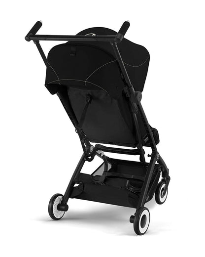 Cybex Libelle Cabin Friendly Stroller-Near Flat Reclining Seat-Car Seat Compatible-2 Years Warranty-For 6M to 4Y (Upto 22 Kg)-Black Frame & Magic Black Seat