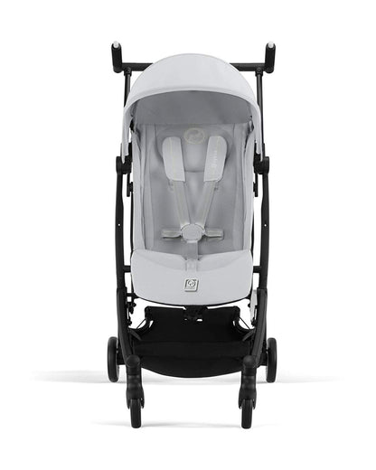 Cybex Libelle Cabin Friendly Stroller-Near Flat Reclining Seat-Car Seat Compatible-2 Years Warranty-For 6M to 4Y (Upto 22 Kg)-Black Frame & Fog Grey Seat