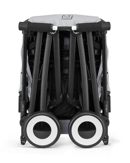 Cybex Libelle Cabin Friendly Stroller-Near Flat Reclining Seat-Car Seat Compatible-2 Years Warranty-For 6M to 4Y (Upto 22 Kg)-Black Frame & Fog Grey Seat