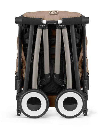 Cybex Libelle Cabin Friendly Stroller-Near Flat Reclining Seat-Car Seat Compatible-2 Years Warranty-For 6M to 4Y (Upto 22 Kg)-Taupe Frame & Almond Beige Seat