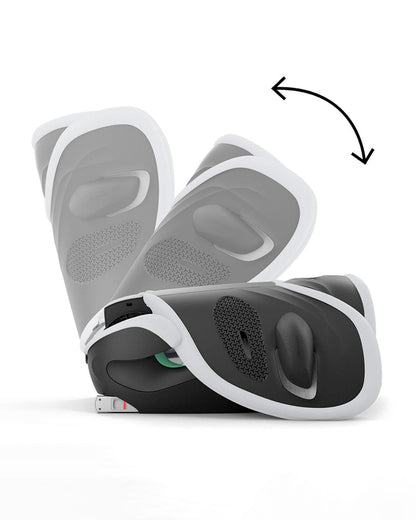 Cybex Solution G2 Foldable Car Seat-Forward Facing-Folds into Compact Shape-With Convenient Carry Handle-12 Positions Adjustable Headrest-For 3 to 12Y (15 to 50 Kg)-Fog Grey