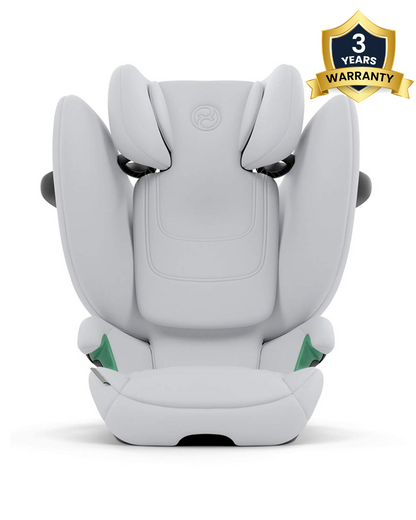 Cybex Solution G2 Foldable Car Seat-Forward Facing-Folds into Compact Shape-With Convenient Carry Handle-12 Positions Adjustable Headrest-For 3 to 12Y (15 to 50 Kg)-Fog Grey