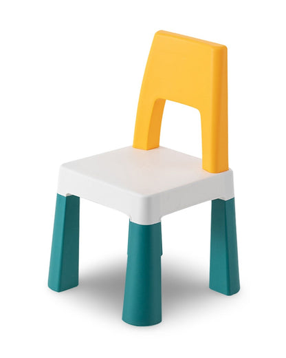 OPlus Learning Chair for Kids-Yellow and Blue-12M+