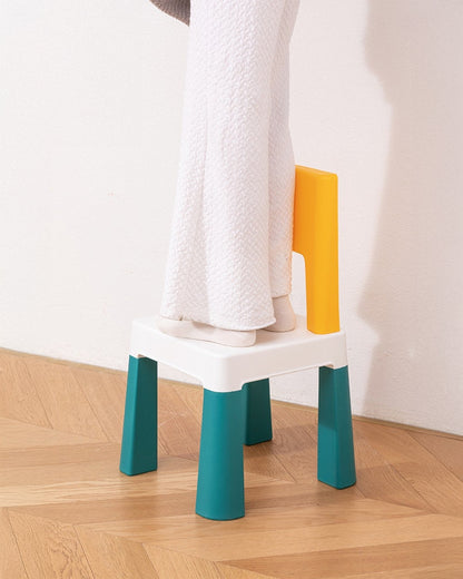 OPlus Learning Chair for Kids-Yellow and Blue-12M+