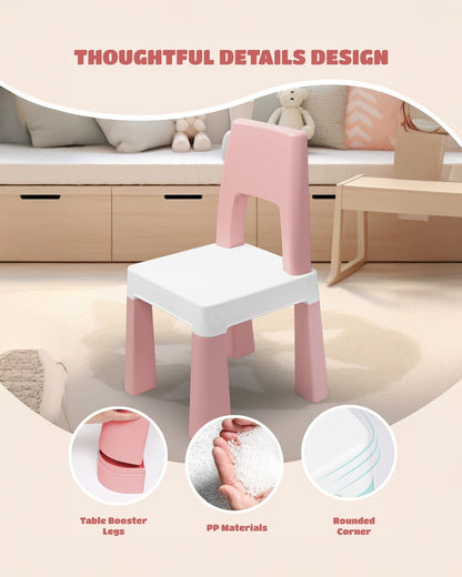 OPlus Learning Chair for Kids-White and Pink-12M+