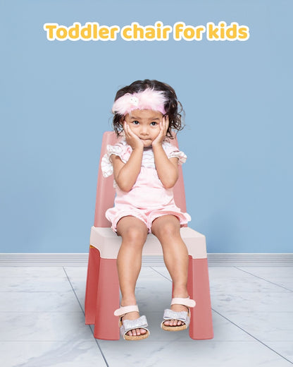 OPlus Learning Chair for Kids-White and Pink-12M+