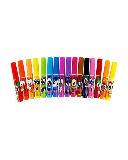 Scentos Scented Shorty Markers-Art & Craft Kit-Pack of 16-Promotes Sensory Play-36M+