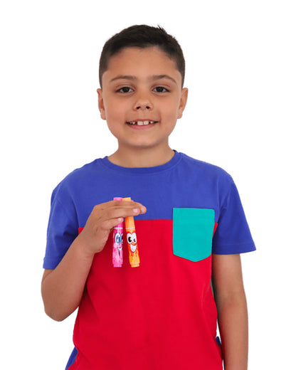 Scentos Scented Shorty Markers-Art & Craft Kit-Pack of 16-Promotes Sensory Play-36M+