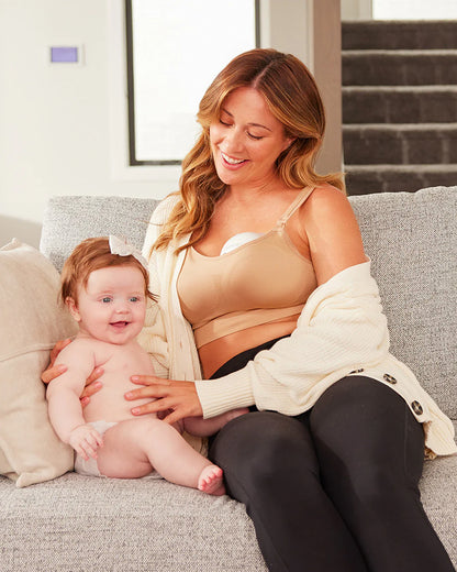 Momcozy All-in-one M5 Wearable Single Electric Breast Pump - Painless Pumping - Portable - 3 Modes & 9 Suction Levels - Rechargeable - Cozy Red