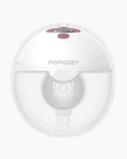 Momcozy All-in-one M5 Wearable Single Electric Breast Pump - Painless Pumping - Portable - 3 Modes & 9 Suction Levels - Rechargeable - Cozy Red