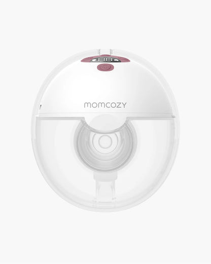 Momcozy All-in-one M5 Wearable Single Electric Breast Pump - Painless Pumping - Portable - 3 Modes & 9 Suction Levels - Rechargeable - Cozy Red