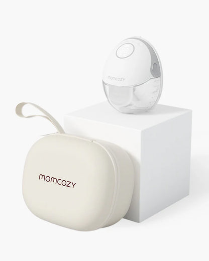 Momcozy M6 Wearable Mobile Style Single Electric  Breast Pump - 3 Modes & 9 Suction Levels - Portable - Rechargeable - Grey