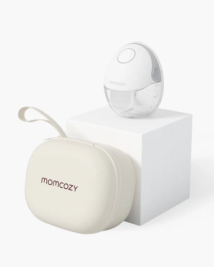 Momcozy M6 Wearable Mobile Style Single Electric  Breast Pump - 3 Modes & 9 Suction Levels - Portable - Rechargeable - Grey