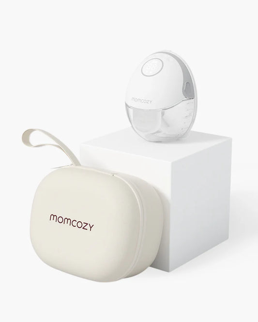 Momcozy M6 Wearable Mobile Style Single Electric  Breast Pump - 3 Modes & 9 Suction Levels - Portable - Rechargeable - Grey