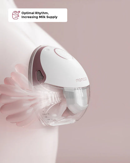 Momcozy M6 Wearable Mobile Style Single Electric  Breast Pump - 3 Modes & 9 Suction Levels - Portable - Rechargeable - Grey