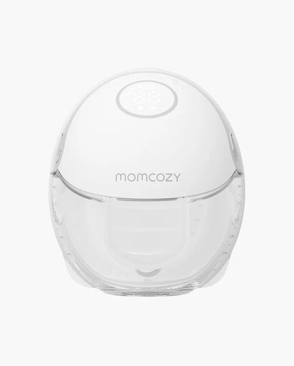 Momcozy M6 Wearable Mobile Style Single Electric  Breast Pump - 3 Modes & 9 Suction Levels - Portable - Rechargeable - Grey
