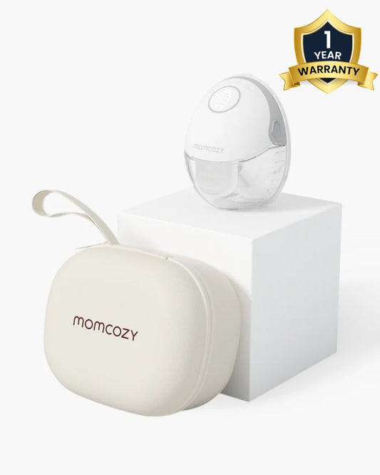 Momcozy M6 Wearable Mobile Style Single Electric  Breast Pump - 3 Modes & 9 Suction Levels - Portable - Rechargeable - Grey