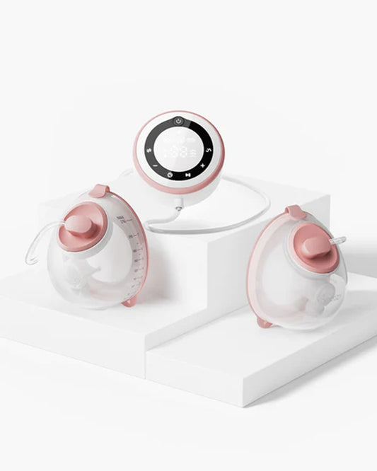 Momcozy V1 Pro Hospital Grade Wearable Breast Pump- 3 Fine-Tuned Rhythms with 15 Suction Levels-300mmHg Suction Power-Low Noise-Rechargeable Battery