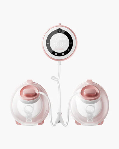 Momcozy V1 Pro Hospital Grade Wearable Breast Pump- 3 Fine-Tuned Rhythms with 15 Suction Levels-300mmHg Suction Power-Low Noise-Rechargeable Battery