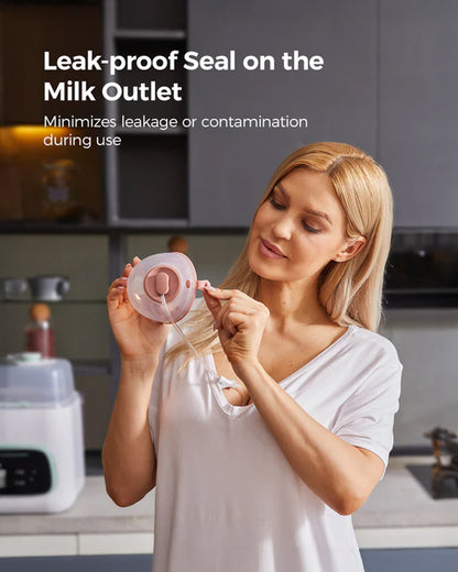 Momcozy V1 Pro Hospital Grade Wearable Breast Pump- 3 Fine-Tuned Rhythms with 15 Suction Levels-300mmHg Suction Power-Low Noise-Rechargeable Battery