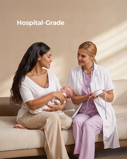 Momcozy V1 Pro Hospital Grade Wearable Breast Pump- 3 Fine-Tuned Rhythms with 15 Suction Levels-300mmHg Suction Power-Low Noise-Rechargeable Battery
