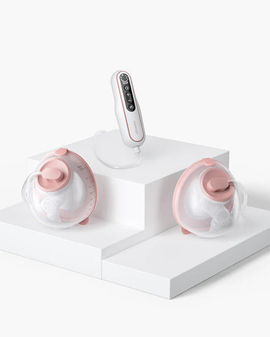 Momcozy V2 Pro Hospital Grade Wearable Breast Pump -Ultra-Light & Potent - 9 Suction Levels-288mmHg Suction Power-Low Noise-Portable-Rechargeable Battery