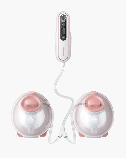 Momcozy V2 Pro Hospital Grade Wearable Breast Pump -Ultra-Light & Potent - 9 Suction Levels-288mmHg Suction Power-Low Noise-Portable-Rechargeable Battery