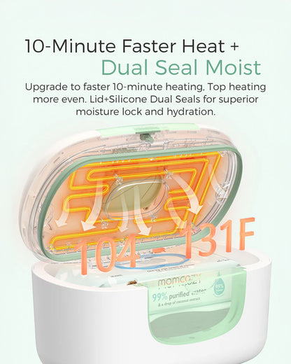 Momcozy Large Capacity Baby Wipe Warmer-3 Level Warm Light-4 Level Temperature Adjustments with Quick Heating-Compatible with 60-80 pcs