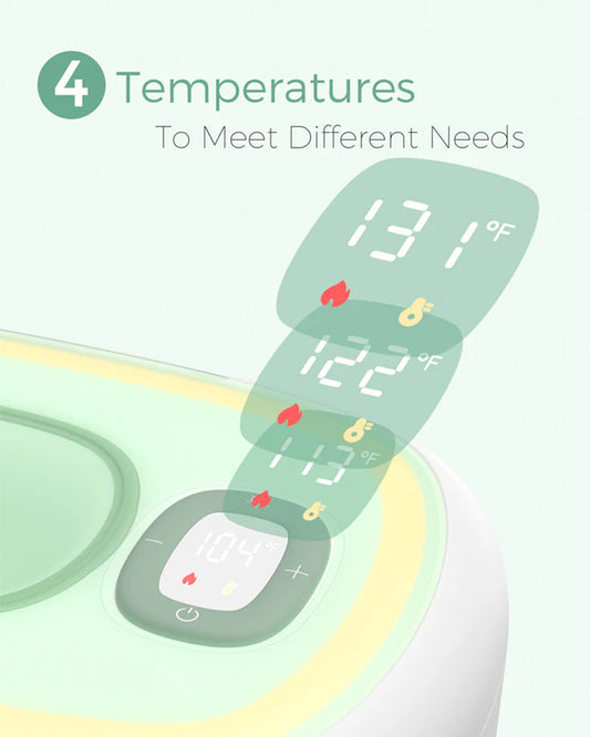 Momcozy Large Capacity Baby Wipe Warmer-3 Level Warm Light-4 Level Temperature Adjustments with Quick Heating-Compatible with 60-80 pcs