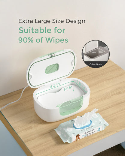 Momcozy Large Capacity Baby Wipe Warmer-3 Level Warm Light-4 Level Temperature Adjustments with Quick Heating-Compatible with 60-80 pcs