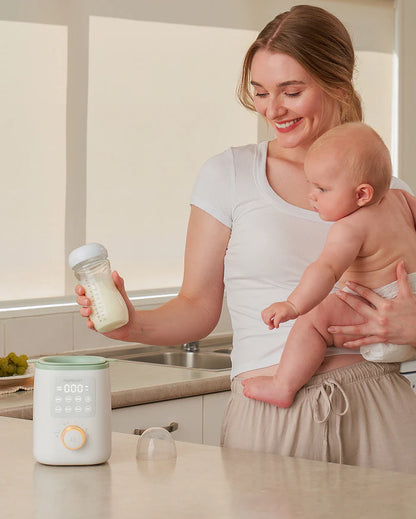 Momcozy Nutri Smart Baby Bottle & Storage Bag Warmer - Water Bath Heating - Night-Light - 24h Keep Warm - Safe & Compact Design