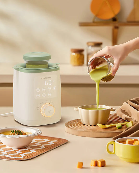 Momcozy Nutri Smart Baby Bottle & Storage Bag Warmer - Water Bath Heating - Night-Light - 24h Keep Warm - Safe & Compact Design