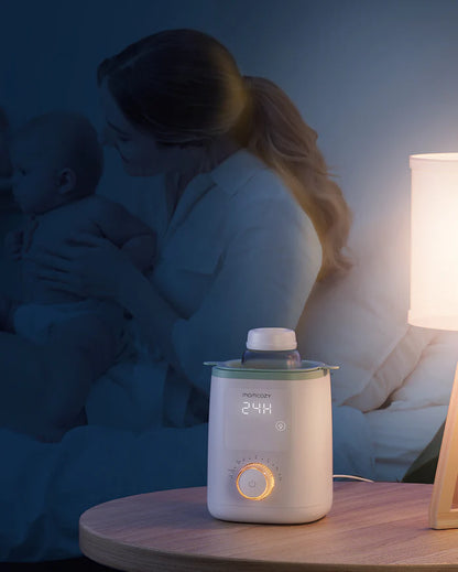 Momcozy Nutri Smart Baby Bottle & Storage Bag Warmer - Water Bath Heating - Night-Light - 24h Keep Warm - Safe & Compact Design