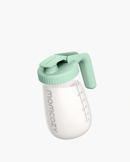 Momcozy Breast Milk Storage Container - Leak-Proof, Ergonomic Design, BPA-Free, Easy Pour & Hassle-Free Cleaning-Green