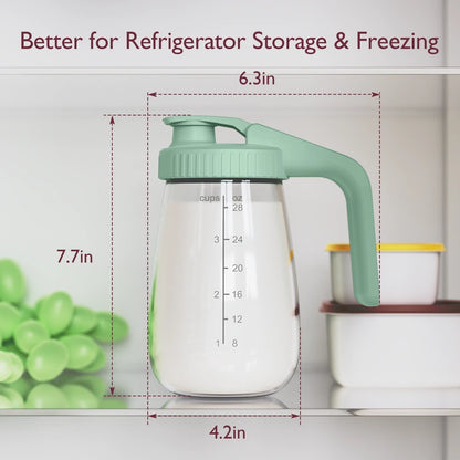 Momcozy Breast Milk Storage Container - Leak-Proof, Ergonomic Design, BPA-Free, Easy Pour & Hassle-Free Cleaning-Green