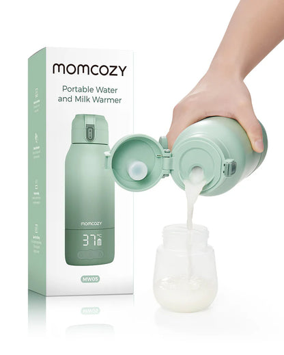 Momcozy Superfast Portable Breast Milk & Water Warmer – 17oz Large Capacity, Fast Heating, Rechargeable & Travel-Friendly