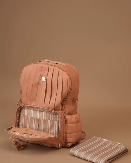 Baby Jalebi The Coast Diaper Bag-Backpack-Dusty Rose-with Stroller Straps