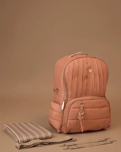 Baby Jalebi The Coast Diaper Bag-Backpack-Dusty Rose-with Stroller Straps