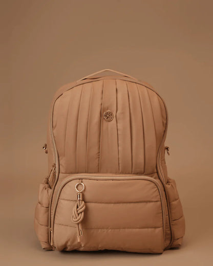 Baby Jalebi The Coast Diaper Bag-Backpack-Mocha-with Stroller Straps