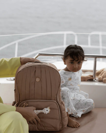 Baby Jalebi The Coast Diaper Bag-Backpack-Mocha-with Stroller Straps