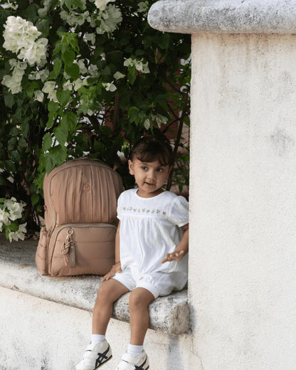 Baby Jalebi The Coast Diaper Bag-Backpack-Mocha-with Stroller Straps
