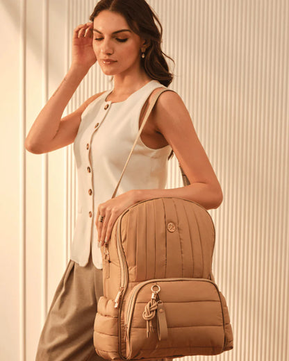 Baby Jalebi The Coast Diaper Bag-Backpack-Mocha-with Stroller Straps