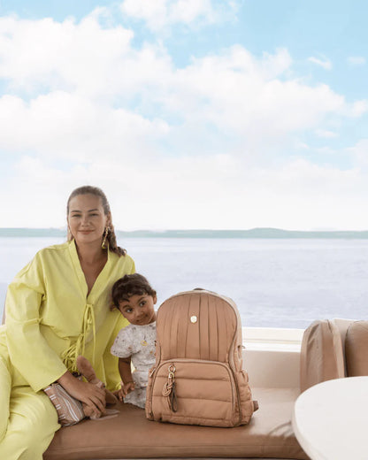 Baby Jalebi The Coast Diaper Bag-Backpack-Mocha-with Stroller Straps