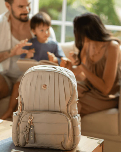 Baby Jalebi The Coast Diaper Bag-Backpack-Silver Moon-with Stroller Straps