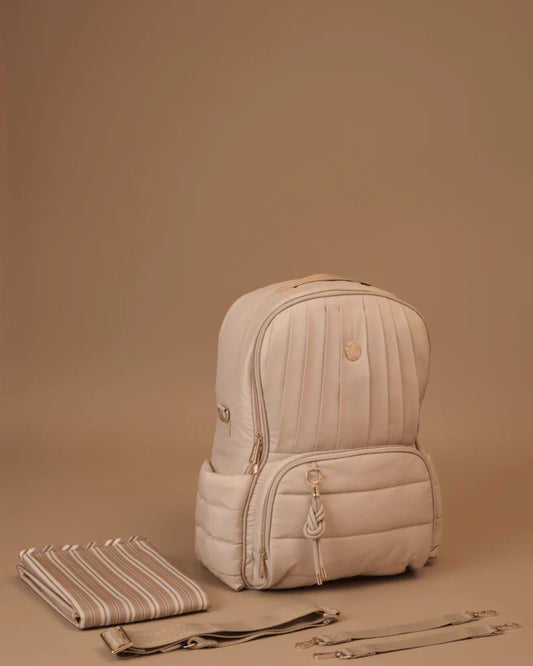 Baby Jalebi The Coast Diaper Bag-Backpack-Silver Moon-with Stroller Straps