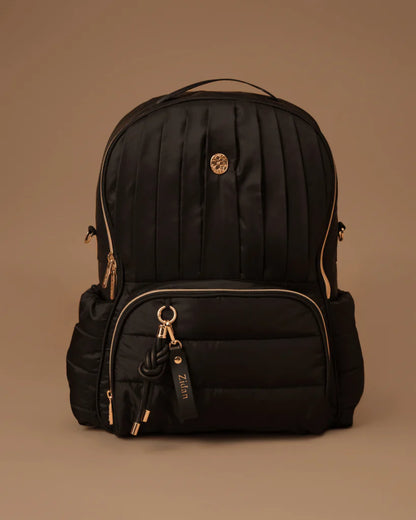 Baby Jalebi The Coast Diaper Bag-Backpack-Black-with Stroller Straps