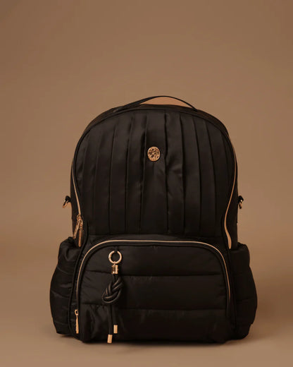 Baby Jalebi The Coast Diaper Bag-Backpack-Black-with Stroller Straps