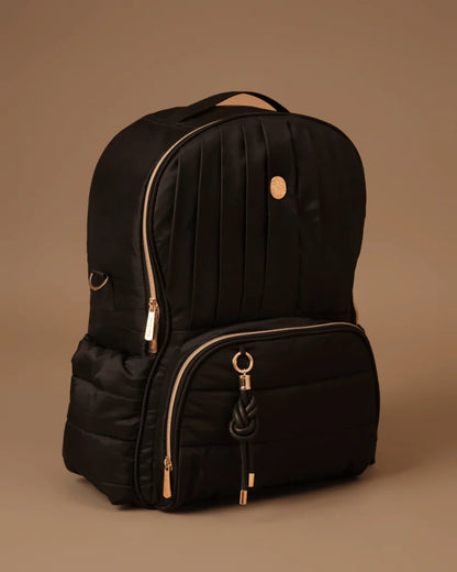 Baby Jalebi The Coast Diaper Bag-Backpack-Black-with Stroller Straps