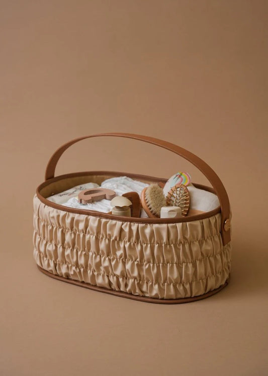 Baby Jalebi The Dune Diaper Caddy-Ecru